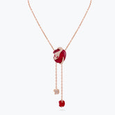 LARGE MALAFEMMINA NECKLACE WITH PAVE'